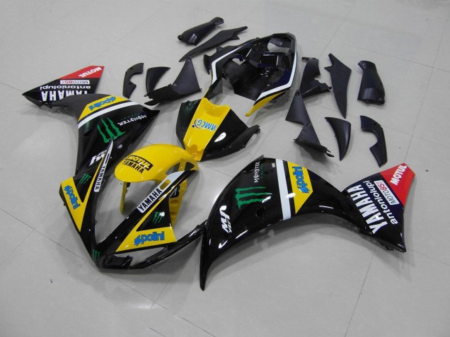 Amarillo Negro Monster Kits Carenado Yamaha R1 09-11