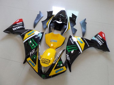 Amarillo Negro Monster Kits Completo Carenado Yamaha R1 12-14