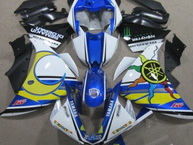 Azul Blanco Amarillo 46 Carenado Yamaha R1 09-11