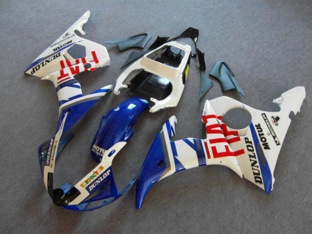 Azul Blanco Fiat Carenado Yamaha R6 03-05