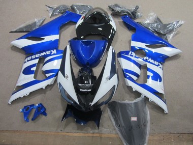 Azul Blanco Kit Completo Carenado Kawasaki ZX6R 05-06