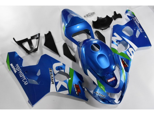 Azul Blanco Kit Completo Carenado Suzuki GSXR 600 / 750 K4 04-05