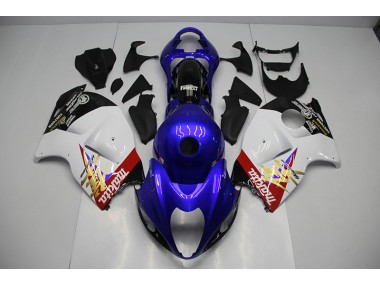 Azul Blanco Kits Completo Carenado Suzuki GSXR 1300 Hayabusa 96-07