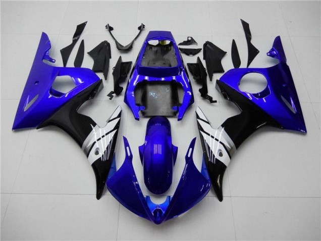 Azul Blanco Negro Carenado Yamaha R6 03-05