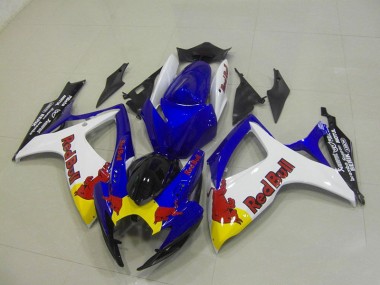 Azul Blanco Red Bull Carenado Suzuki GSXR 750 K6 06-07