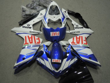 Azul Blanco Rojo Fiat Carenado Yamaha R1 07-08