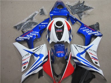 Azul Blanco Rojo HRC Carenado Honda CBR 600 RR 07-08