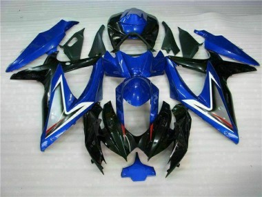 Azul Negro ABS Kits Carenado Suzuki GSXR 600 / 750 K8 08-10