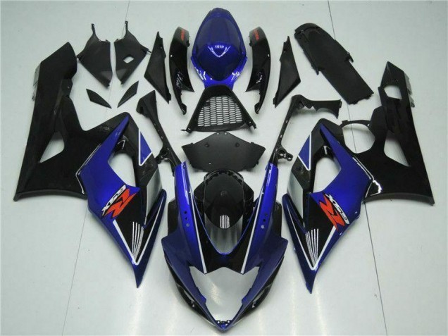 Azul Negro ABS Plástica Suzuki GSXR 1000 K5 05-06