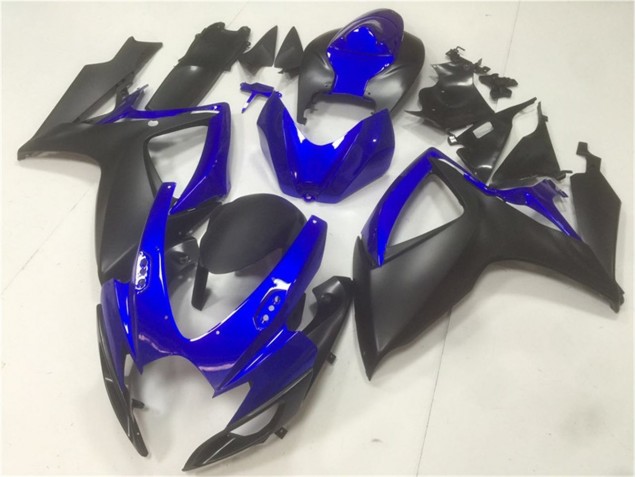 Azul Negro ABS Plástica Suzuki GSXR 600 / 750 K6 06-07
