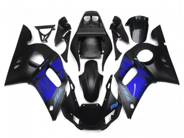 Azul Negro Kit Carenado ABS Completo Yamaha R6 98-02