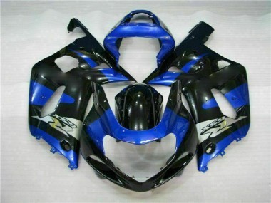 Azul Negro Kits Completo Carenado ABS Suzuki GSXR 600 / 750 K1 K2 K3 01-03