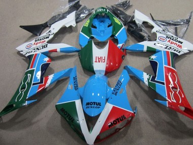 Azul Rojo Verde Motul Kits Carenado Honda CBR 1000 RR 04-05