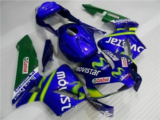 Azul Verde Movistar Castrol Carenado Honda CBR 600 RR 03-04
