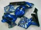 Azul con Plata Llama Carenado Honda CBR 600 RR 03-04 Azul con Plata Llama Carenado Honda CBR 600 RR 03-04