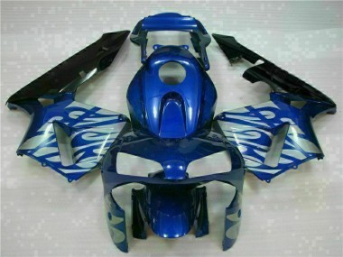 Azul con Plata Llama Carenado Honda CBR 600 RR 03-04