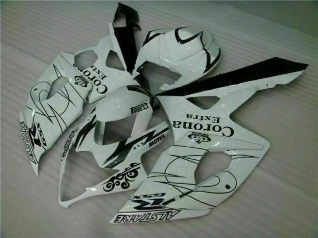 Blanco ABS Plástico Suzuki GSXR 1000 K5 05-06
