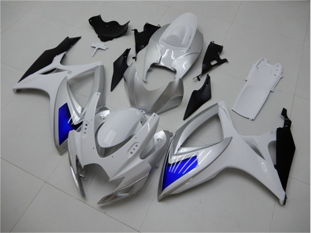 Blanco Azul Kit Carenado ABS Completo Suzuki GSXR 600 / 750 K6 06-07