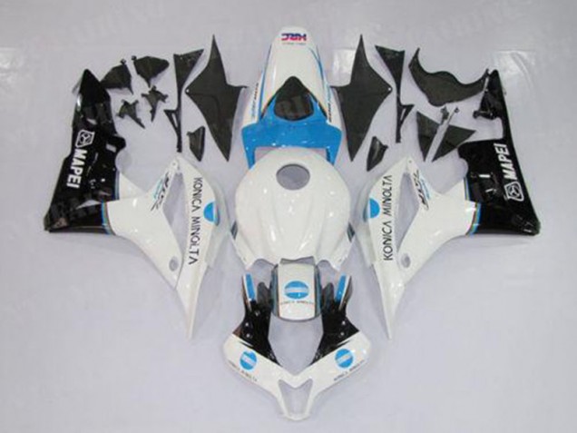 Blanco Azul Negro Carenado Honda CBR 600 RR 07-08 Blanco Azul Negro Carenado Honda CBR 600 RR 07-08