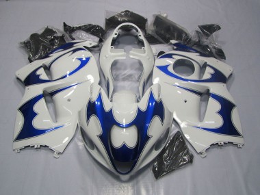 Blanco Azul Plástico Suzuki GSXR 1300 Hayabusa 96-07