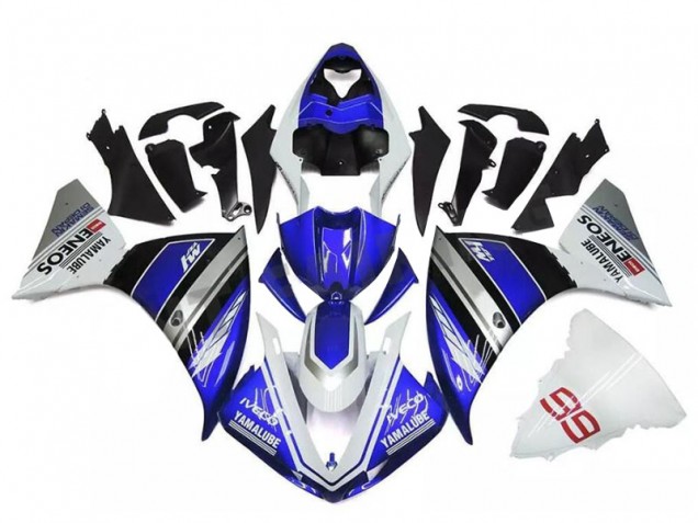Blanco Azul Plata Carenado Yamaha R1 09-11