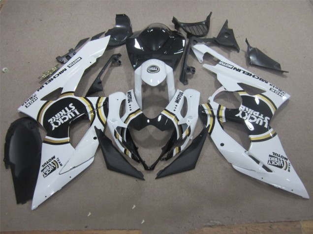 Blanco Lucky Strike Negro Motul Carenado Suzuki GSXR 1000 K5 05-06