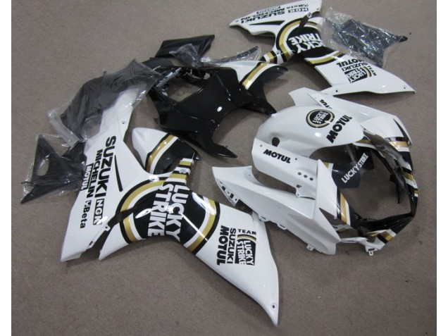 Blanco Lucky Strike Negro Motul Kits Carenado Suzuki GSXR 600 K11 11-21 Blanco Lucky Strike Negro Motul Kits Carenado Suzuki GSXR 600 K11 11-21