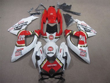 Blanco Lucky Strike Rojo Motul Carenado Suzuki GSXR 600 K8 08-10