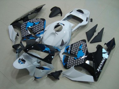 Blanco Negro Azul Carenados Honda CBR 600 RR 03-04