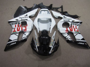 Blanco Negro Fiat Carenado Yamaha R6 98-02
