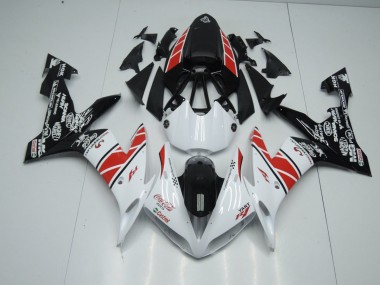 Blanco Negro Pegatinas Carenado Yamaha R1 04-06