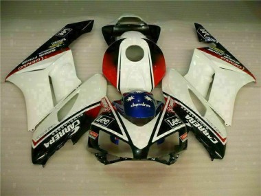 Blanco Negro Plástico Honda CBR 1000 RR 04-05