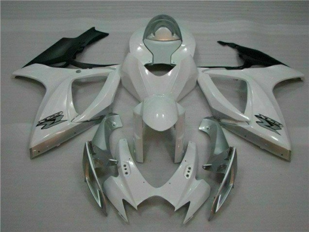 Blanco Plata Plástico Suzuki GSXR 600 / 750 K6 06-07 Blanco Plata Plástico Suzuki GSXR 600 / 750 K6 06-07