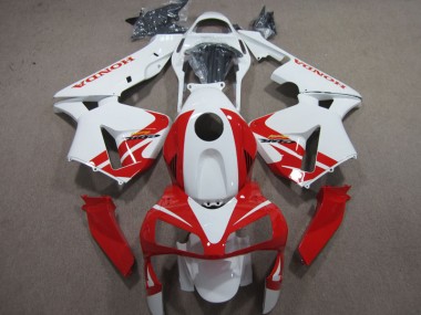 Blanco Rojo Carenado Honda CBR 600 RR 03-04