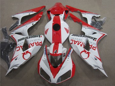Blanco Rojo PRAMAC Carenado Honda CBR 1000 RR 06-07