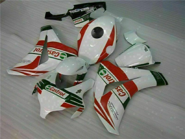 Blanco Rojo Plástica Honda CBR 1000 RR 08-11 Blanco Rojo Plástica Honda CBR 1000 RR 08-11