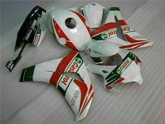 Blanco Rojo Plástica Honda CBR 1000 RR 08-11 Blanco Rojo Plástica Honda CBR 1000 RR 08-11