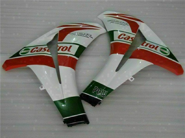 Blanco Rojo Plástica Honda CBR 1000 RR 08-11 Blanco Rojo Plástica Honda CBR 1000 RR 08-11