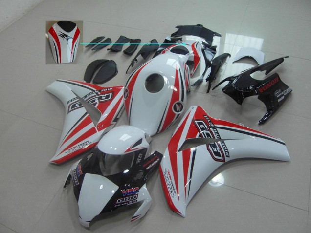 Blanco Rojo Rsd Carenado Honda CBR 1000 RR 08-11 Blanco Rojo Rsd Carenado Honda CBR 1000 RR 08-11