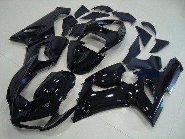 Brillante Negro Carenados Kawasaki ZX6R 05-06