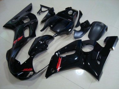 Brillante Negro Rojo Calcomanías Carenado & Plástico Yamaha R6 98-02