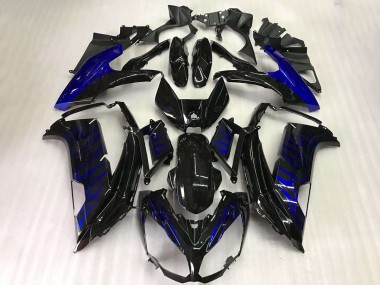 Llama azul negra Carenado Kawasaki EX650 12-16