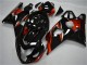 Carenados Moto Suzuki GSXR 600/750 2004-2005 - Negro Brillante Rojo Raya