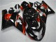Carenados Moto Suzuki GSXR 600/750 2004-2005 - Negro Brillante Rojo Raya