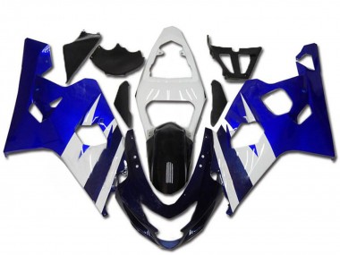 Kits Carenado Moto Suzuki GSXR 600/750 2004-2005 - Blanco Azul Negro