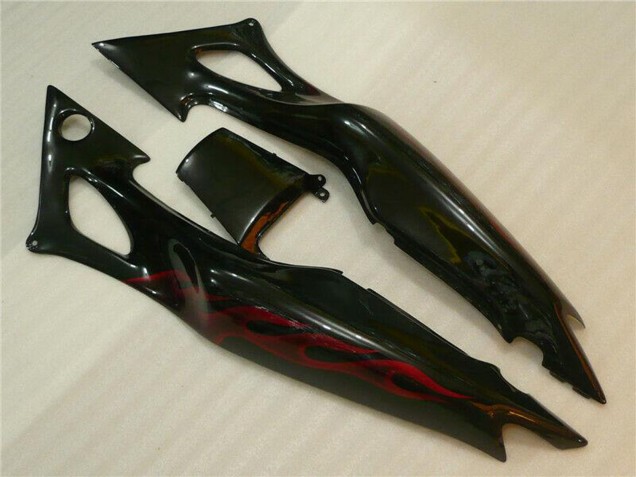Carenados Moto Honda CBR600 F3 1995-1996 - Negro Brillante Rojo Llama