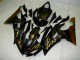 Carenados Moto Yamaha YZF R6 2008-2016 - Negro Brillante Oro Llama