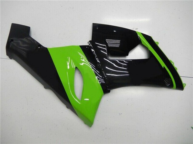 Carenado Moto Kawasaki ZX6R 2005-2006 - Verde Negro Brillante