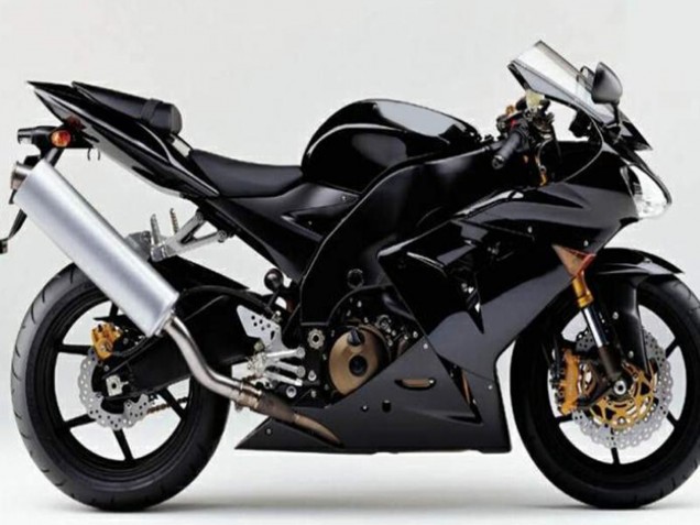 Carenados Moto Kawasaki ZX10R 2004-2005 - Negro Brillante Negro Mate