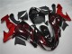 Carenado Moto Kawasaki ZX10R 2006-2007 - Negro Brillante Rojo Llama
